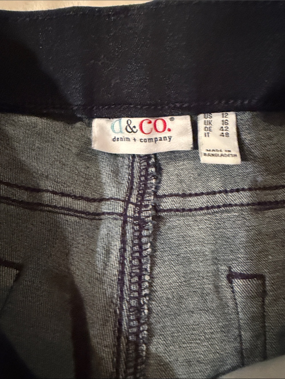 d&bo  Denim Straight Leg Jeans - Grey